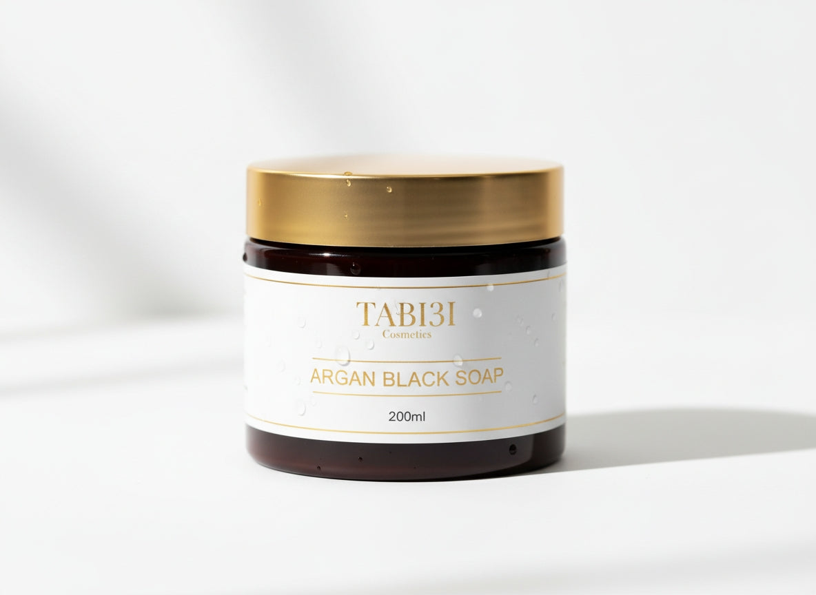 Savon Noir à l'Argan 200g - Gommage & Purification